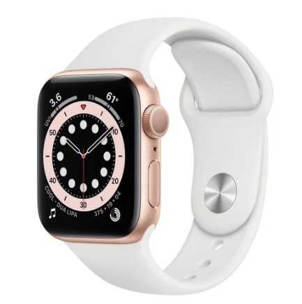 Apple Watch (Series 4) 2018 GPS 40 mm - Aluminio Oro - Deportiva Blanco