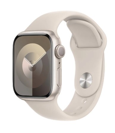 Apple Watch Series 9 GPS 41mm Blanco Estrella Caja de Aluminio con Correa Deportiva Blanco Estrella