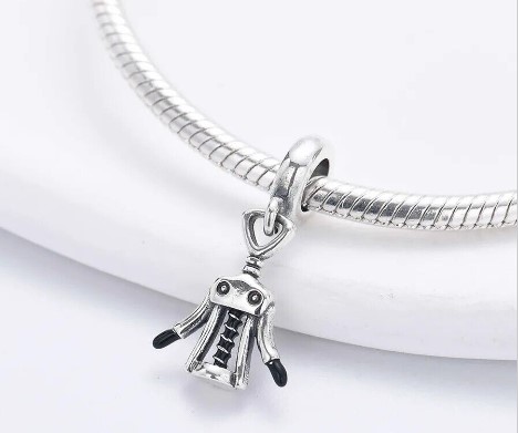 Charm Cavatappi Vintage in argento 925- Charm Silver (Modello Pandora)