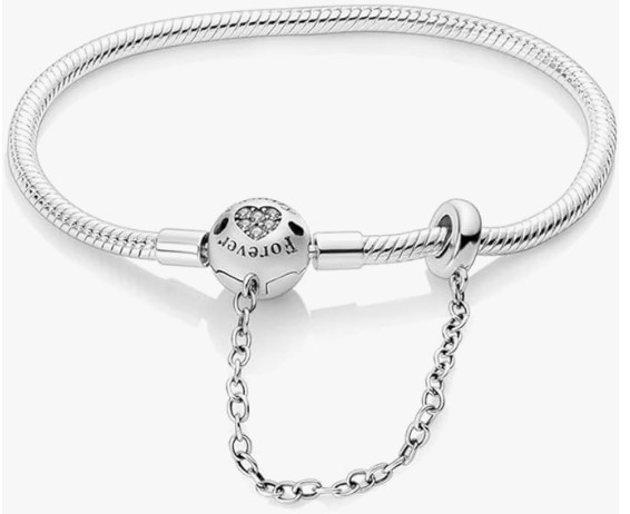 Pandach Pulsera de mujer para colocar charms y abalorios plata 925