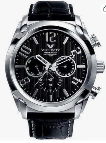 Viceroy Reloj Analogico para Hombre de Cuarzo con Correa en Cuero 40347-55