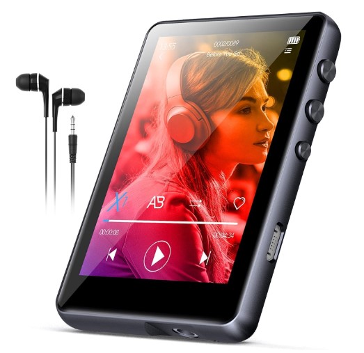 64GB Reproductor MP3 Bluetooth 5.3 SWOFY con2.4Pantalla Táctil