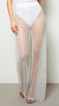 Pantalón de malla con strass