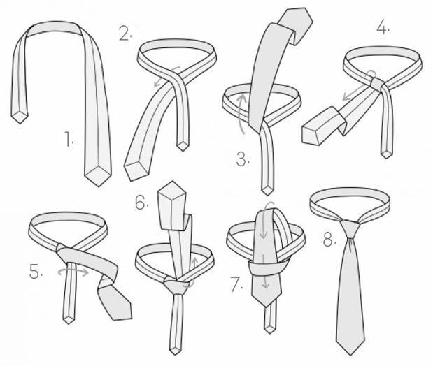 Nudo corbata simple