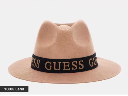 Sombrero fedora de lana Guess