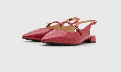 CLARKS SENSA15 SHINE - Bailarinas - rojo