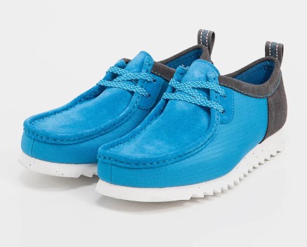 CLARKS WALLABEEFTRELO - Zapatos con cordones - azul