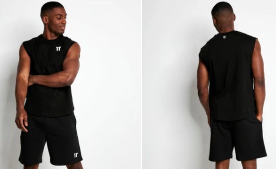 11 Degrees CORE Camiseta Cut Off - Negra
