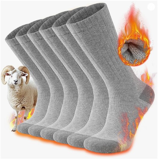 TANSTC Calcetines Mujer y Hombre Lana Merino, Calcetines Termicos 35-38 39-42 43-46 47-50, Deporte, Invierno, Trabajo, Senderismo, Esquiar, Aire Libre, 3 Pares