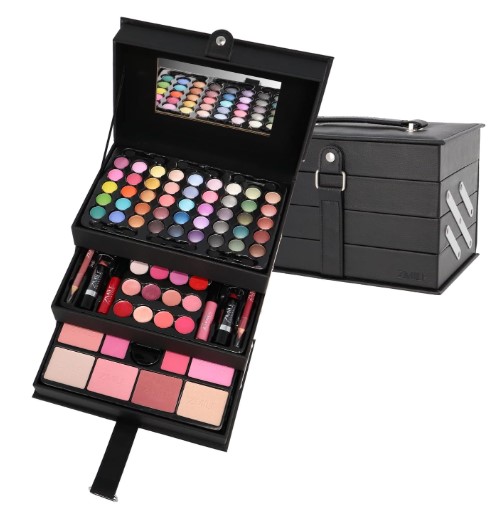 ZMILE Cosmetics - Maletín de maquillaje, Beauty Case Black, Cosméticos veganos