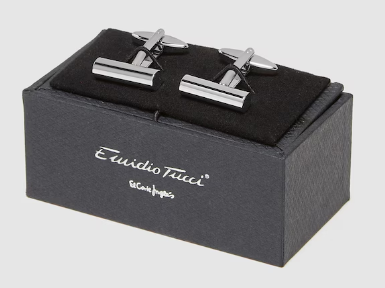 EMIDIO TUCCI Gemelos de hombre Emidio Tucci barritas plata