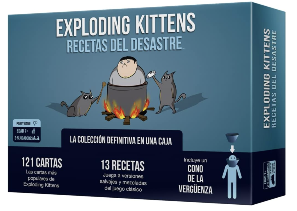 Exploding Kittens | Exploding Kittens Recetas del Desastre |La Colección Definitiva en una Caja | A Partir de 7 Años | De 2 a 5 Jugadores | 15 Minutos por Partida | Español