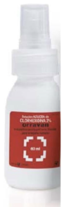 Antiséptico para piel sana. CLORHEXIDINA 2% SOL.ACUOSA, frasco 60 ml